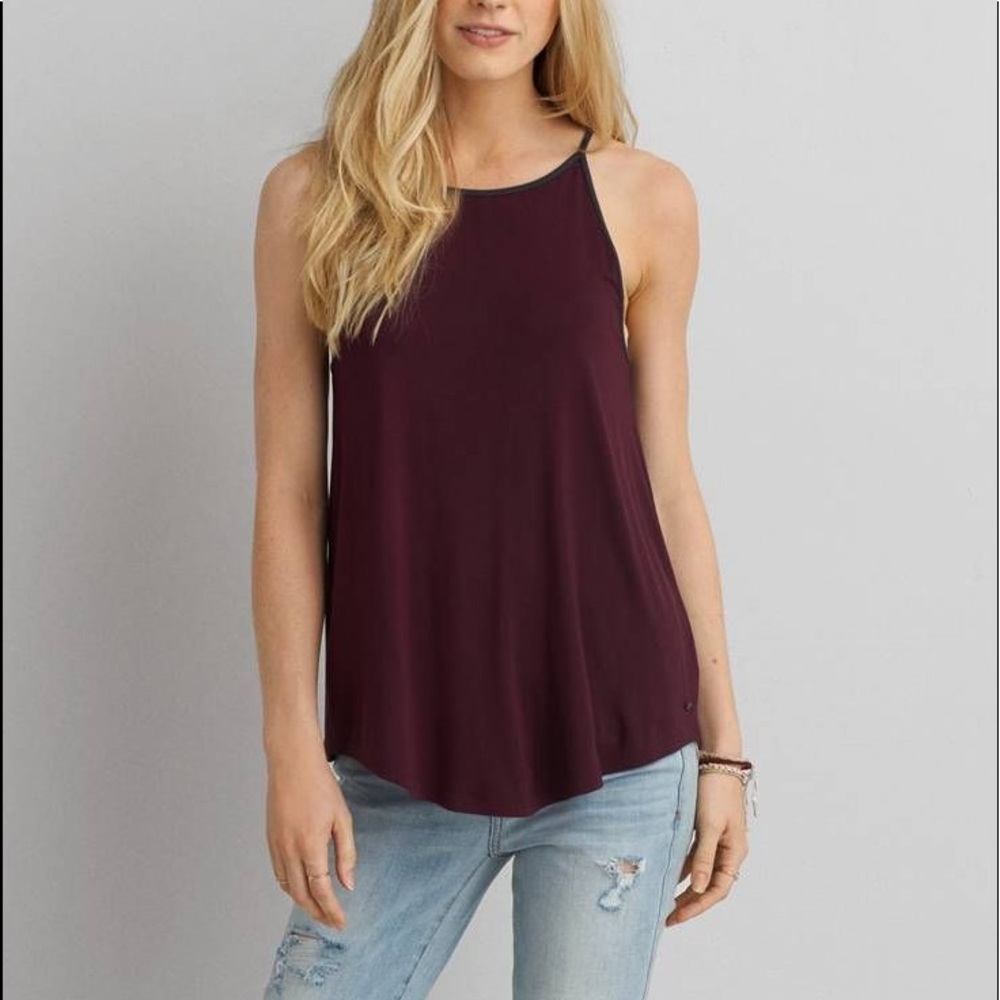 American Eagle Soft & Sexy High Neck Tank